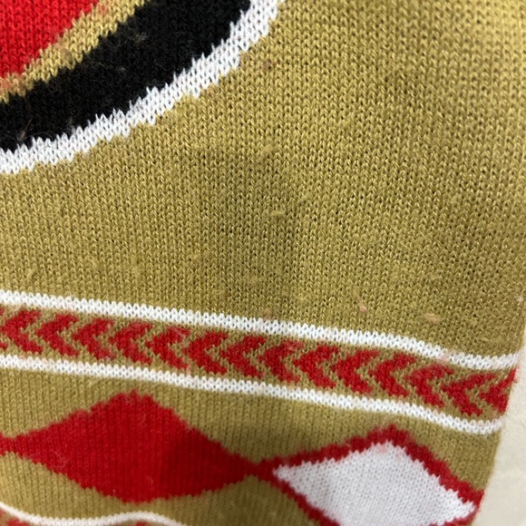 San Francisco 49ers NFL Women’s V Neck Christmas Sweater ❤️💛 - Picture 6 of 7